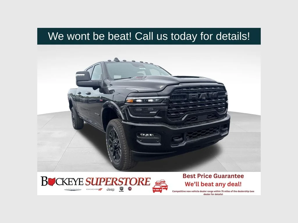 New 2026 Diamond Black Crystal Pearl-Coat Exterior Paint RAM Limited image 1