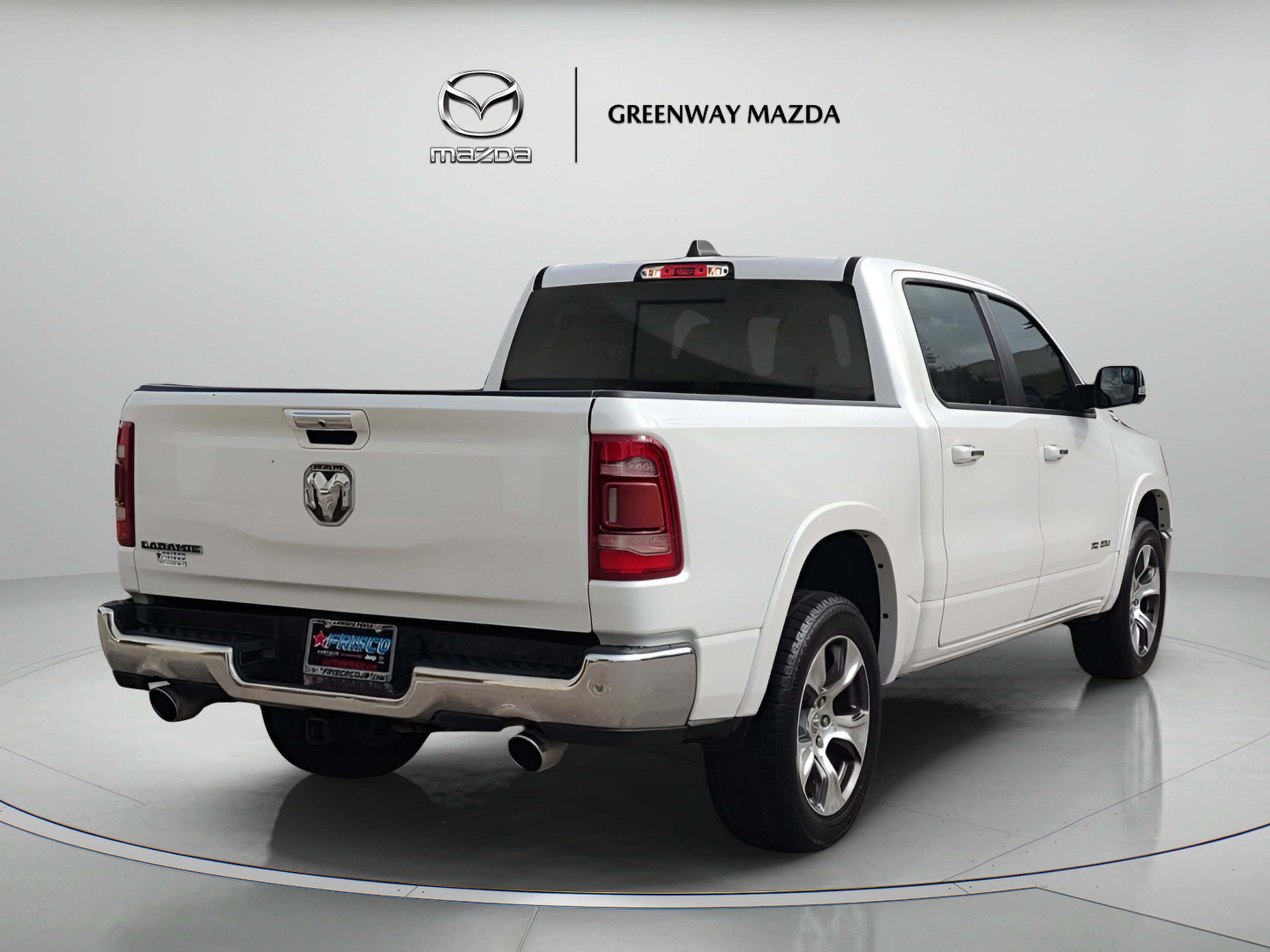 Used 2021 Ivory White Tri-Coat Pearlcoat Ram Laramie image 7