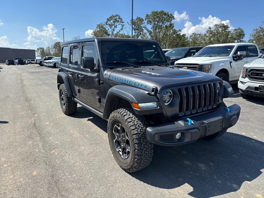 Used 2021 Granite Crystal Clearcoat Metallic Jeep Unlimited Rubicon image 3