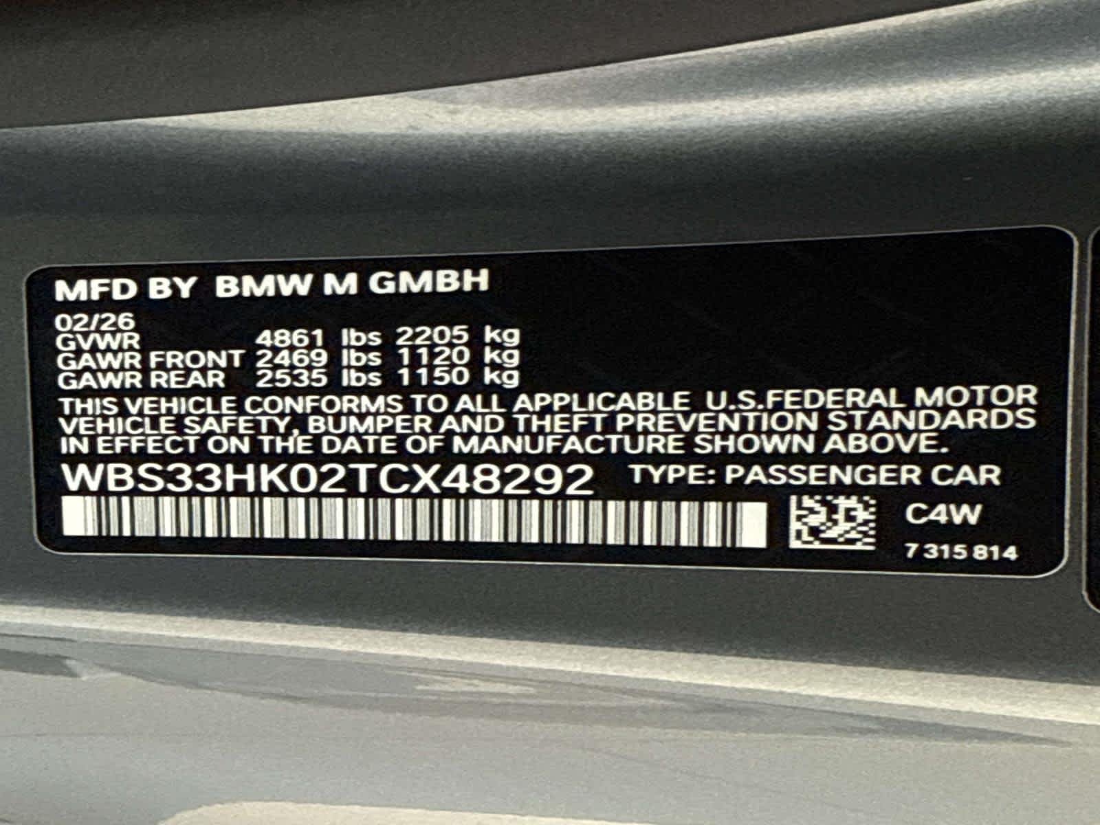New 2026 Skyscraper Grey Metallic BMW Competition xDrive image 30