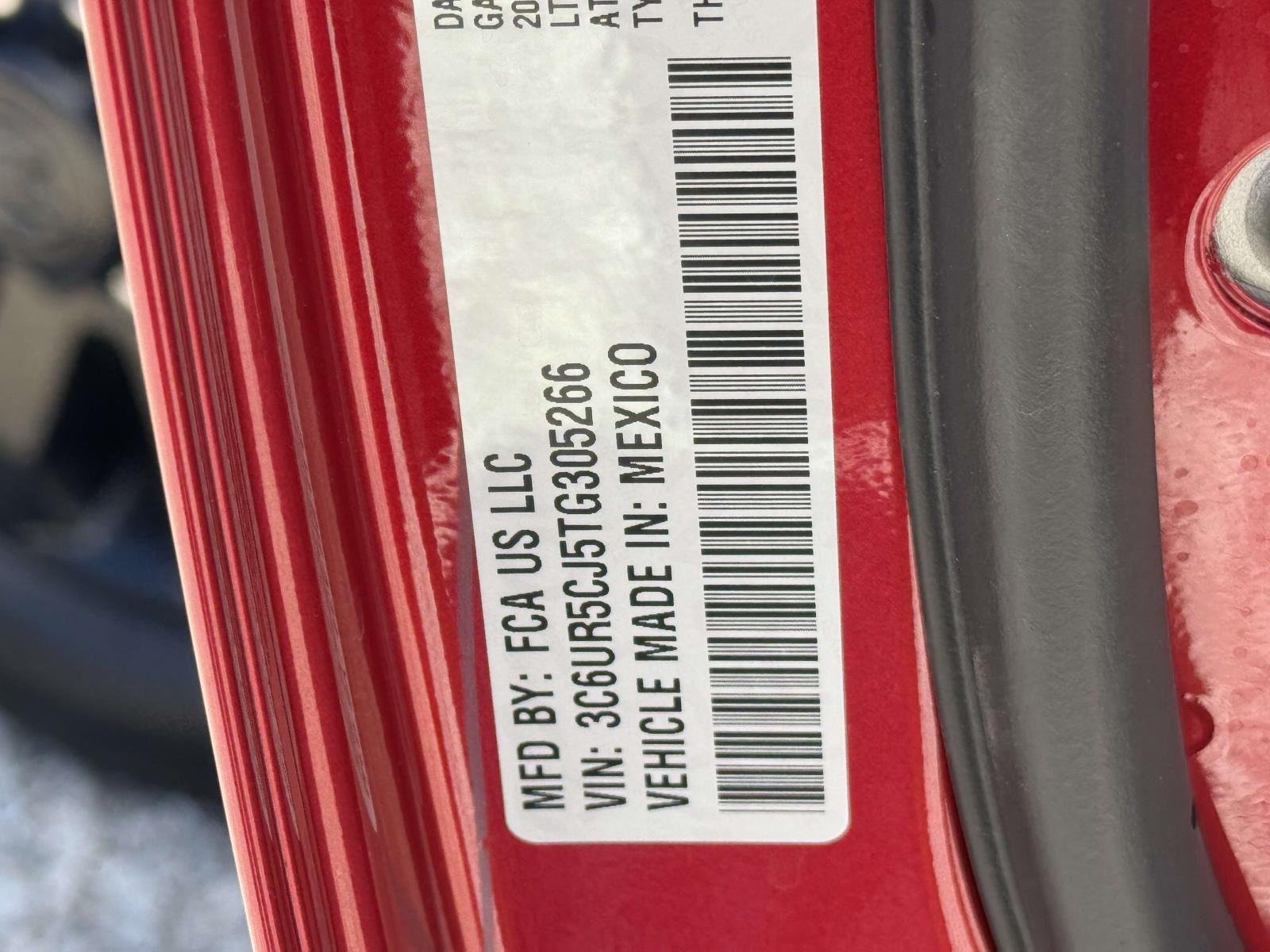 New 2026 Molten Red Pearl-Coat Exterior Paint RAM Black Express image 28