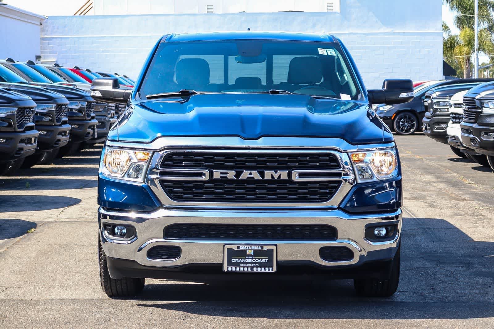 Used 2022 Patriot Blue Pearlcoat Ram Big Horn image 2
