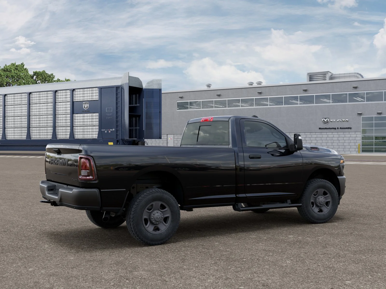 New 2027 Diamond Black Crystal Pearl-Coat Exterior Paint RAM Tradesman image 2