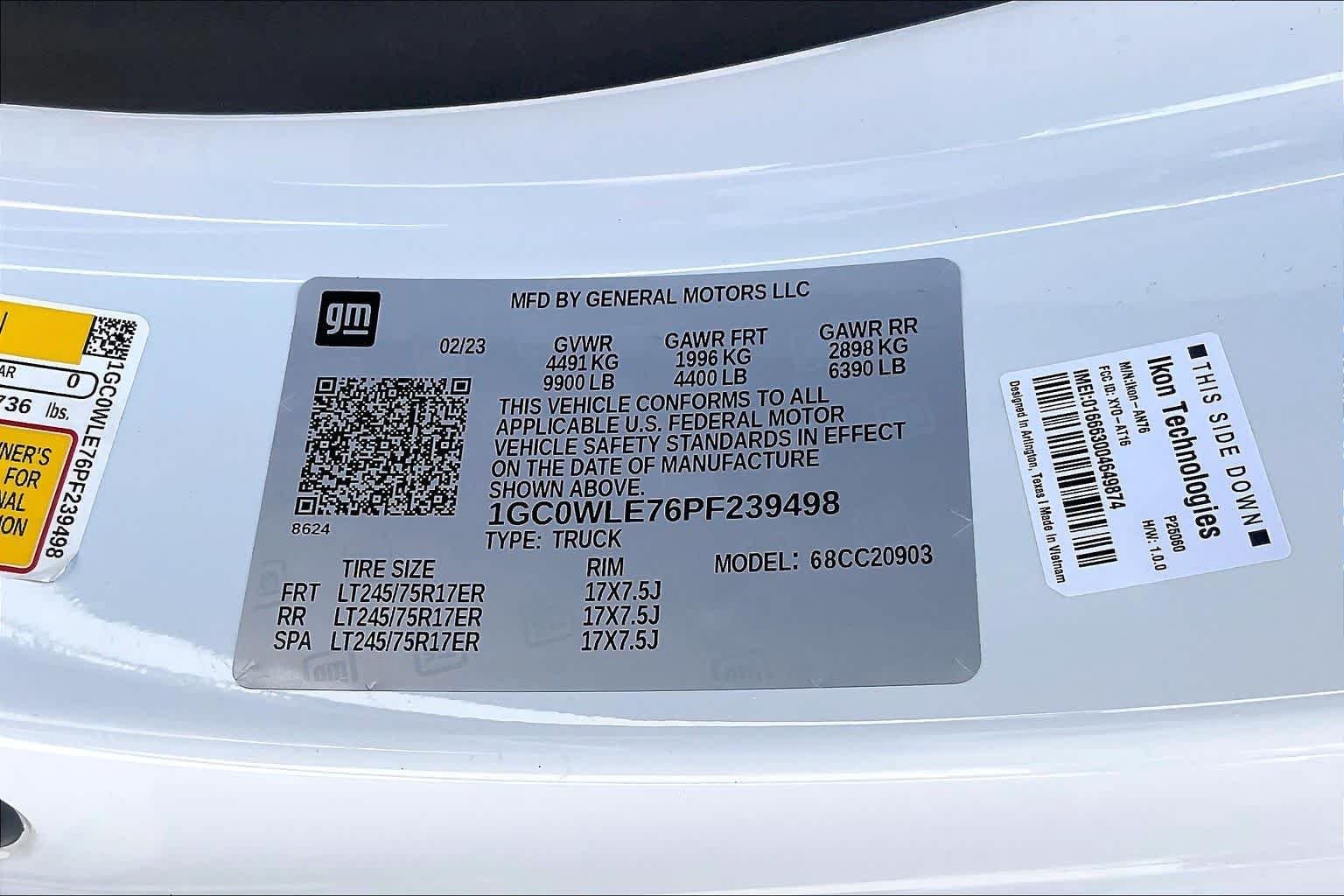 Certified Used 2023 Summit White Chevrolet WT image 48