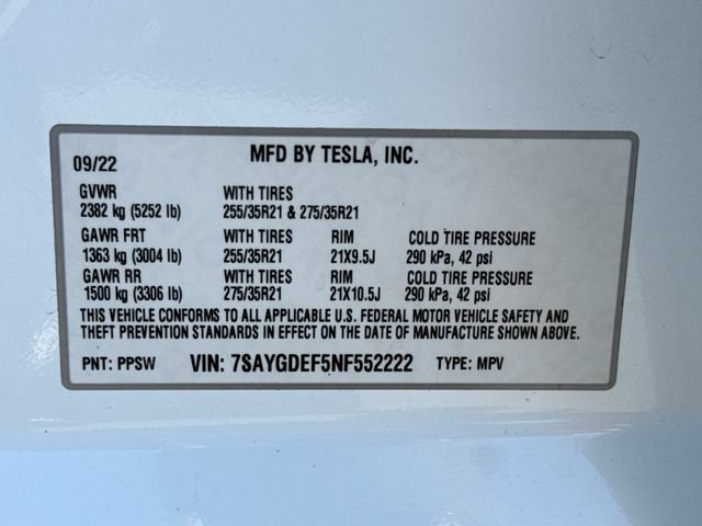 Used 2022  Tesla Performance image 18