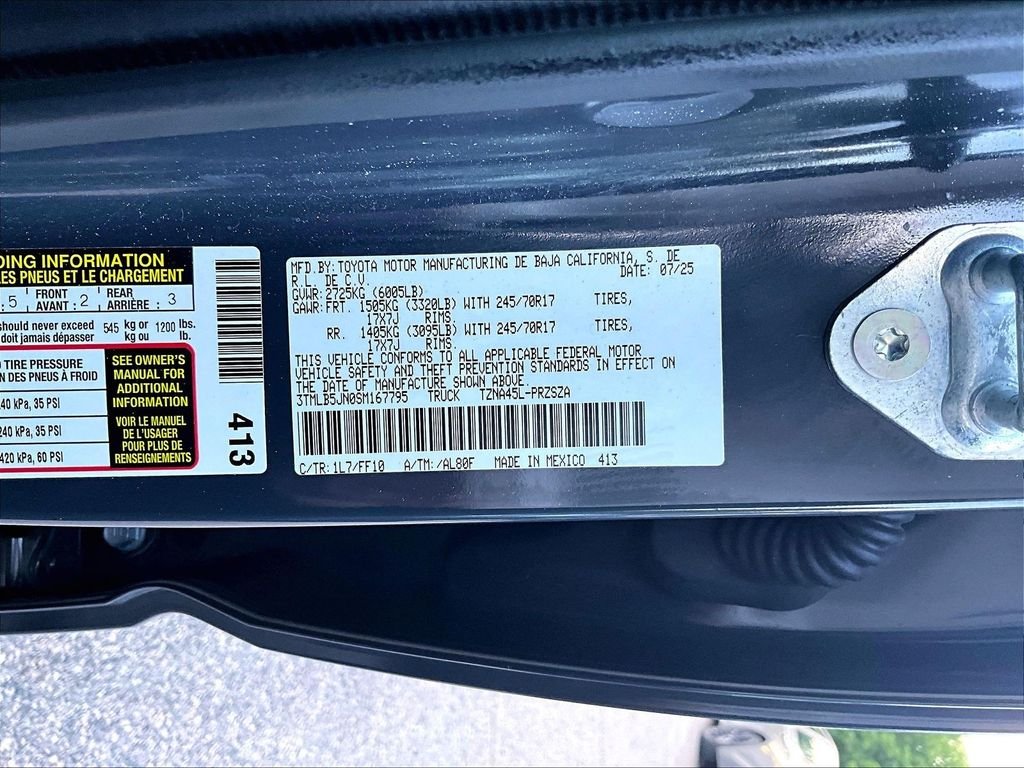 Certified Used 2025 Gray Toyota SR5 image 9