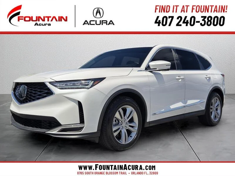 Used 2025 Platinum White Pearl Acura FWD image 1