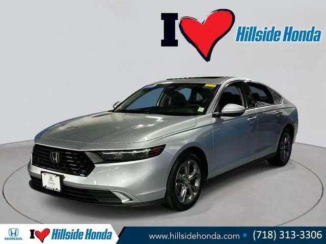 Certified Used 2024 Solar Silver Metallic Honda 1.5T EX image 1