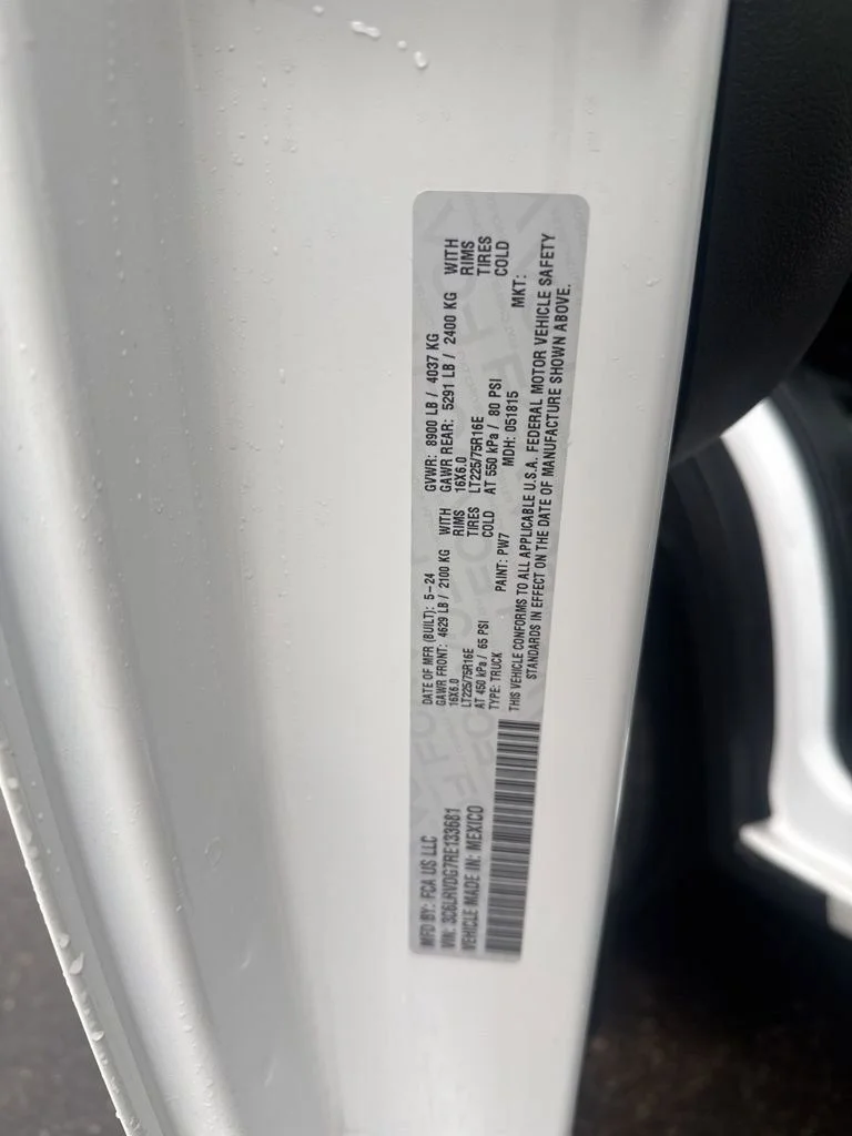 Used 2024 Bright White Clearcoat Ram High Roof image 35
