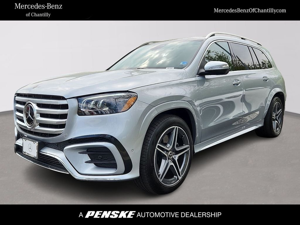 Certified Used 2025 Cirrus Silver Metallic Mercedes-Benz GLS 450 image 1