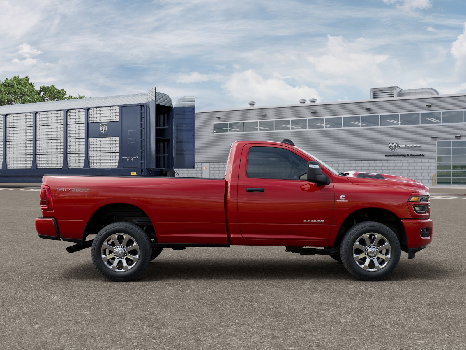 New 2027 Flame Red Clear-Coat Exterior Paint RAM BIG HORN image 12