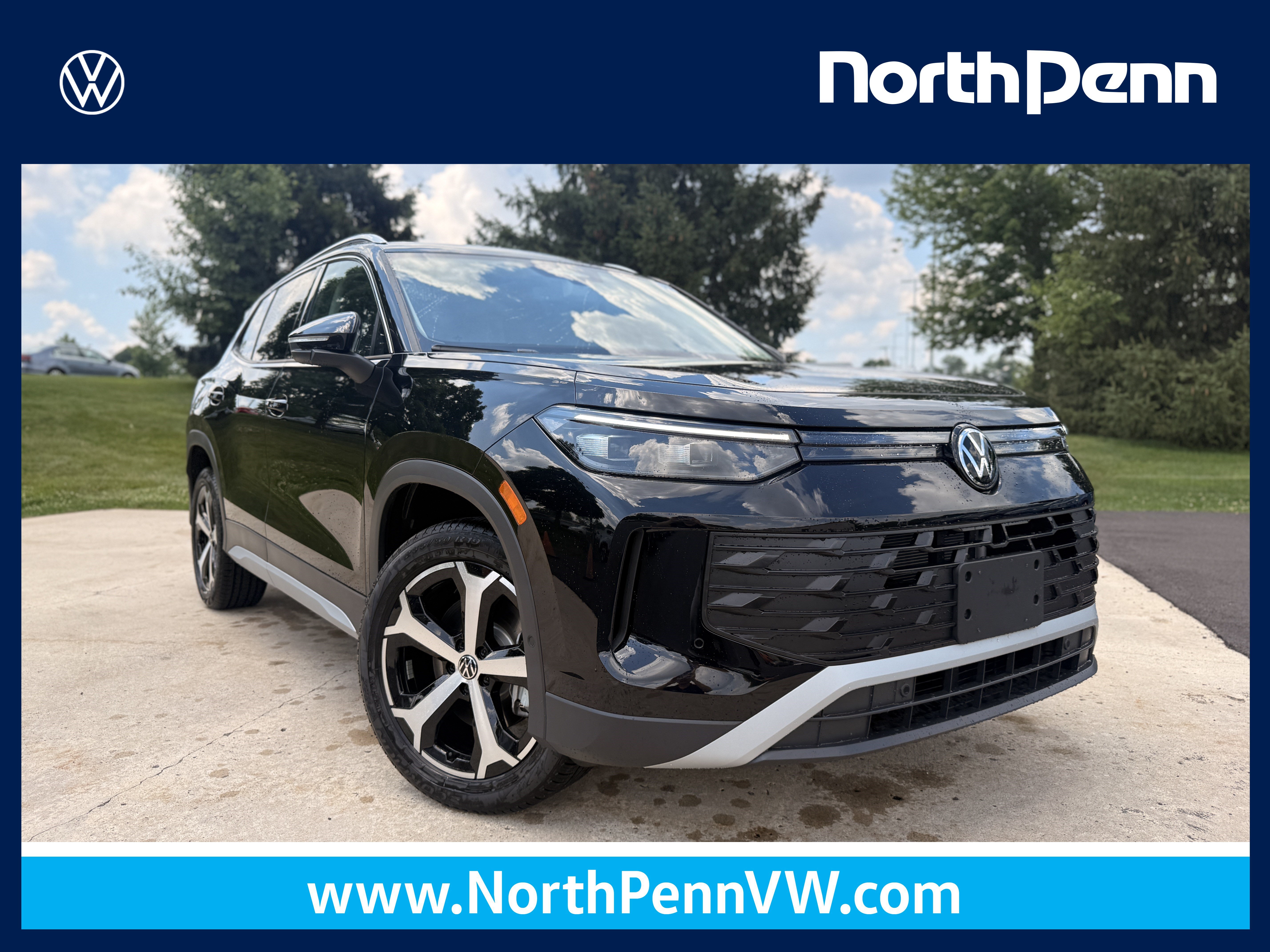 New 2026 Deep Black Pearl Volkswagen SE image 1