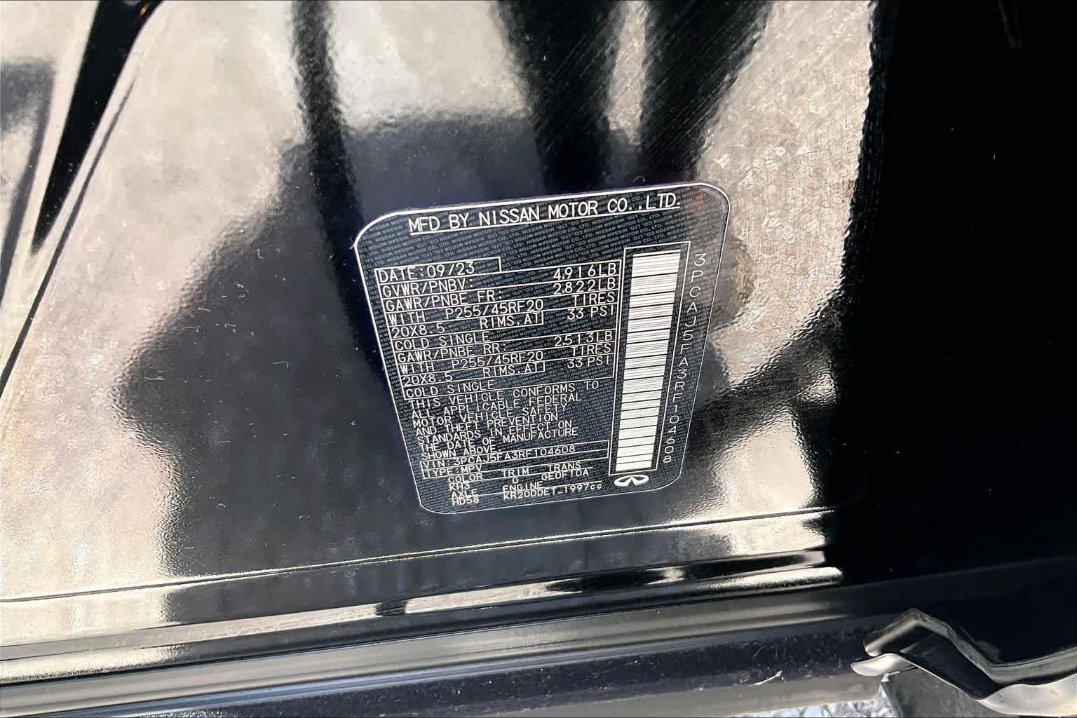 Used 2024 Black Obsidian INFINITI SPORT image 35