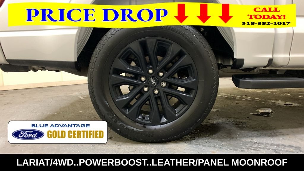 Certified Used 2025 White Metallic Ford Lariat image 17