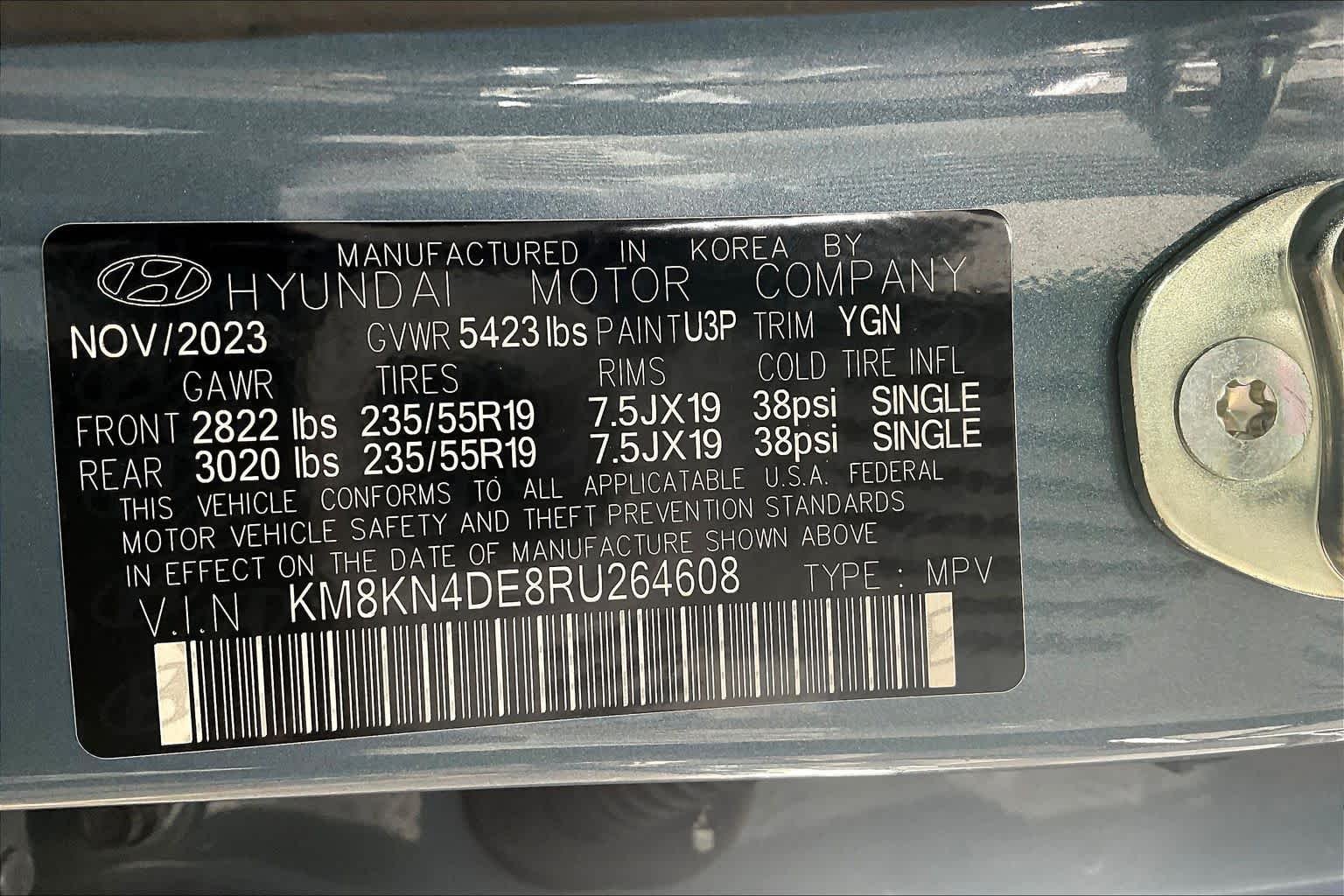 Used 2024 Lucid Blue Hyundai SEL image 33
