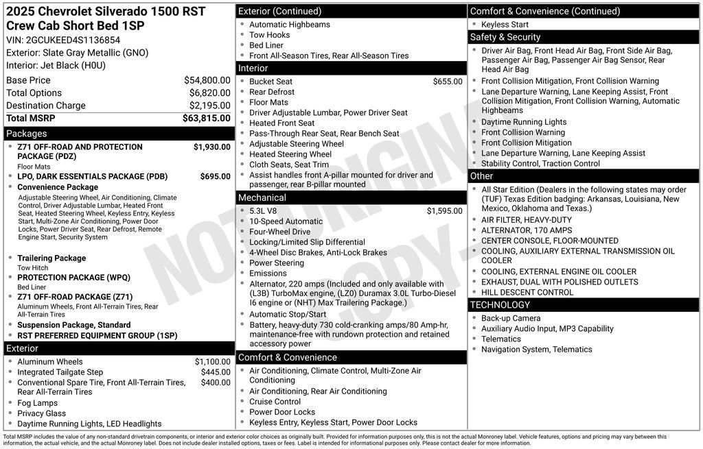 Used 2025 Slate Gray Metallic Chevrolet RST image 37