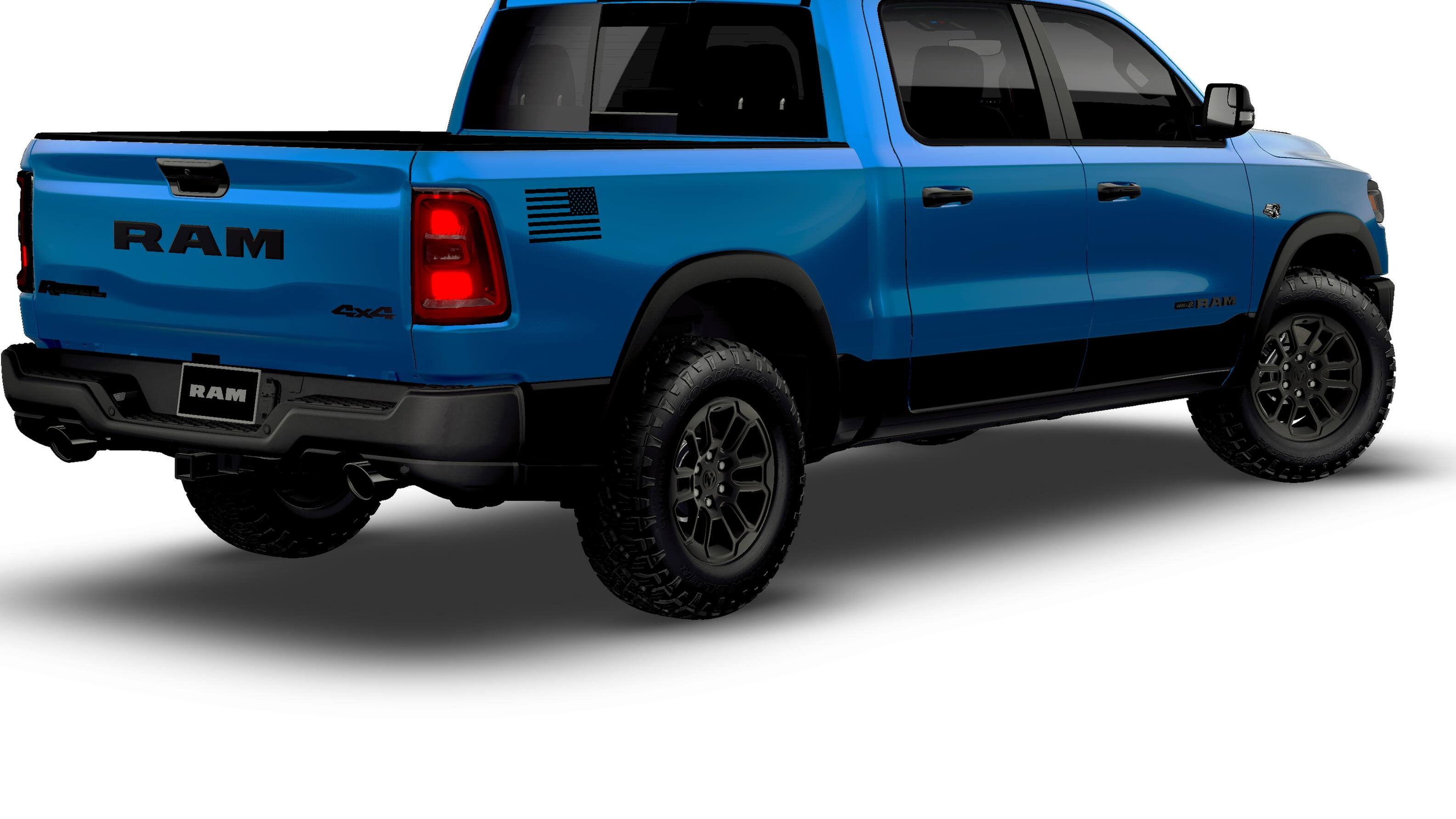 New 2026 Hydro Blue Pearl-Coat Exterior Paint RAM REBEL image 2