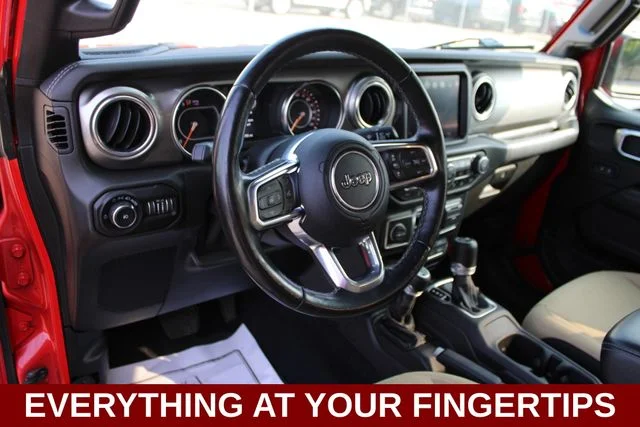 Used 2020 Red Jeep Unlimited Sahara image 2