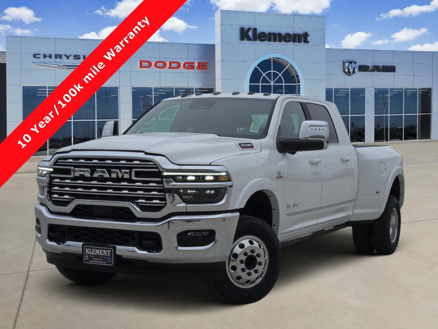 New 2026 Bright White Clearcoat RAM Limited Mega Cab 4x4 6