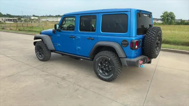 New 2023 Hydro Blue Pearl-Coat Exterior Paint Jeep Willys 4xe image 6
