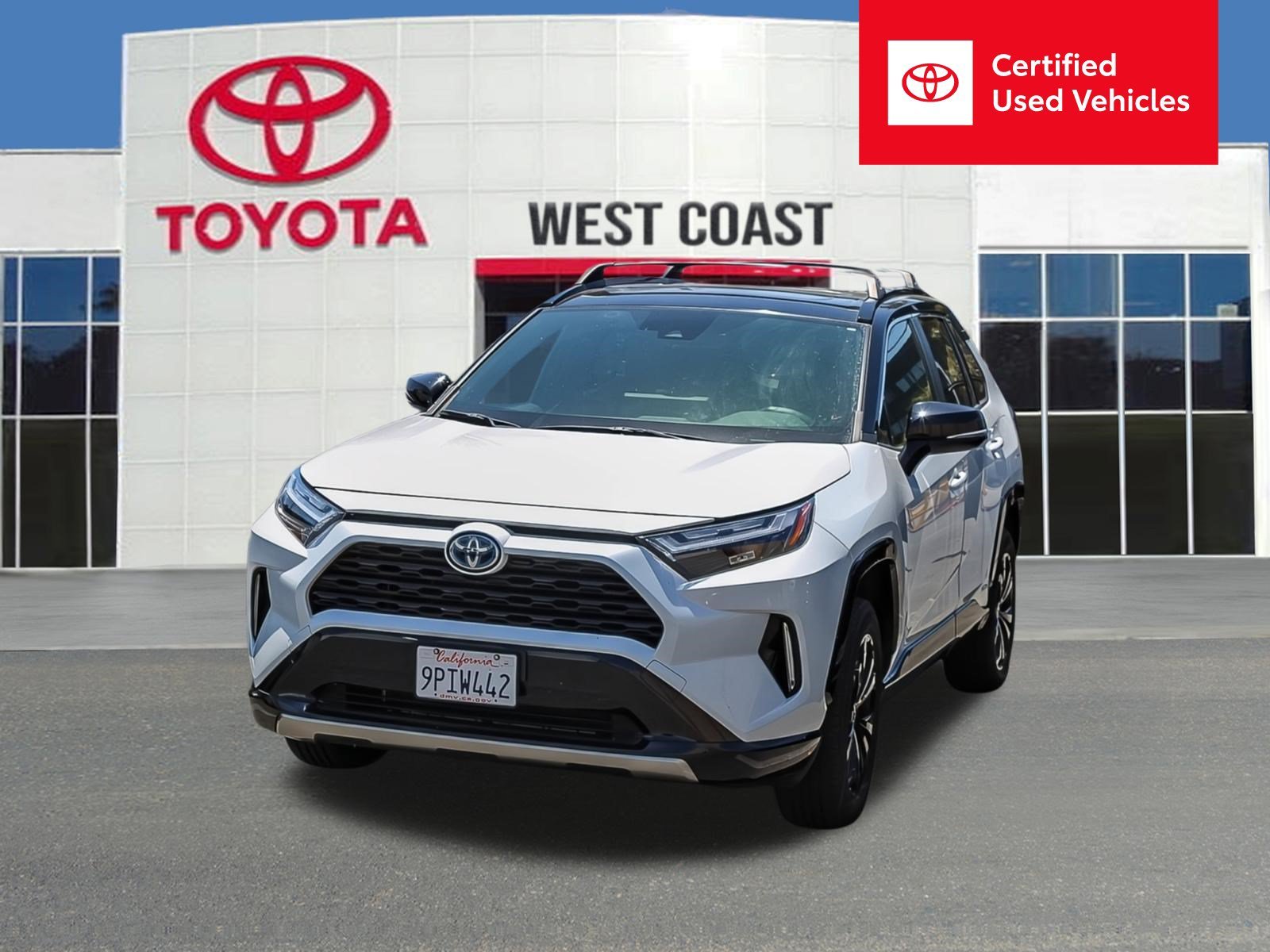 Certified Used 2024 Wind Chill Pearl/Midnight Black Metallic Toyota Hybrid XSE image 1