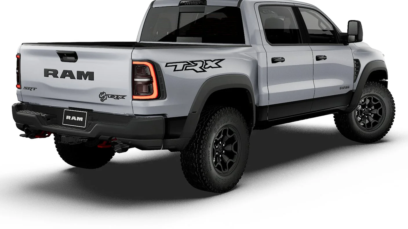 New 2027 Silver Zynith Exterior Paint RAM TRX SRT image 2