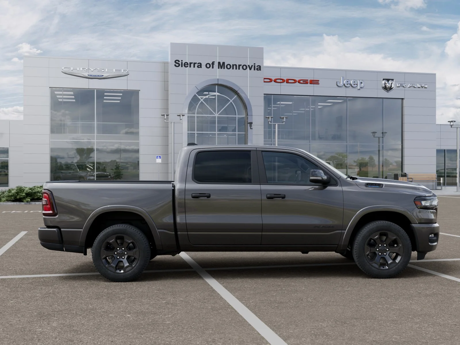 New 2026 Granite Crystal Metallic Clear-Coat Exterior Paint RAM Big Horn/Lone Star image 52