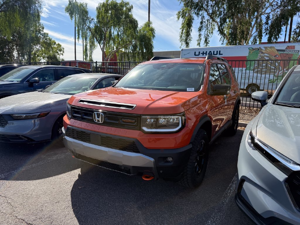 New 2026 Sunset Orange Honda TrailSport Elite image 1