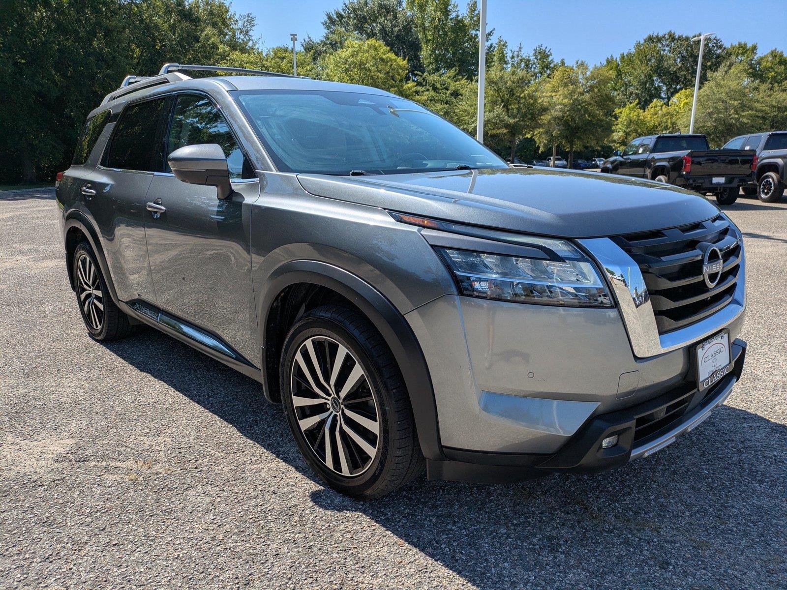 Used 2023 Gun Metallic Nissan Platinum image 2