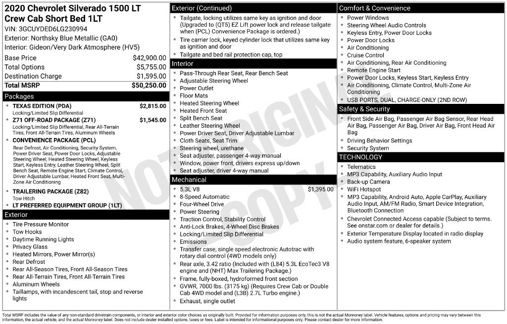 Used 2020 Blue Metallic Chevrolet LT image 29