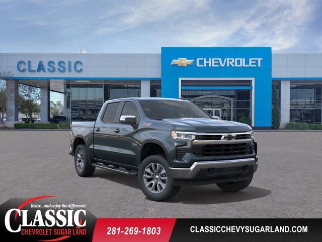 Cypress Gray 2026 Chevrolet Silverado 1500 LT Crew Cab 4WD Pickup Truck Four-Wheel Drive