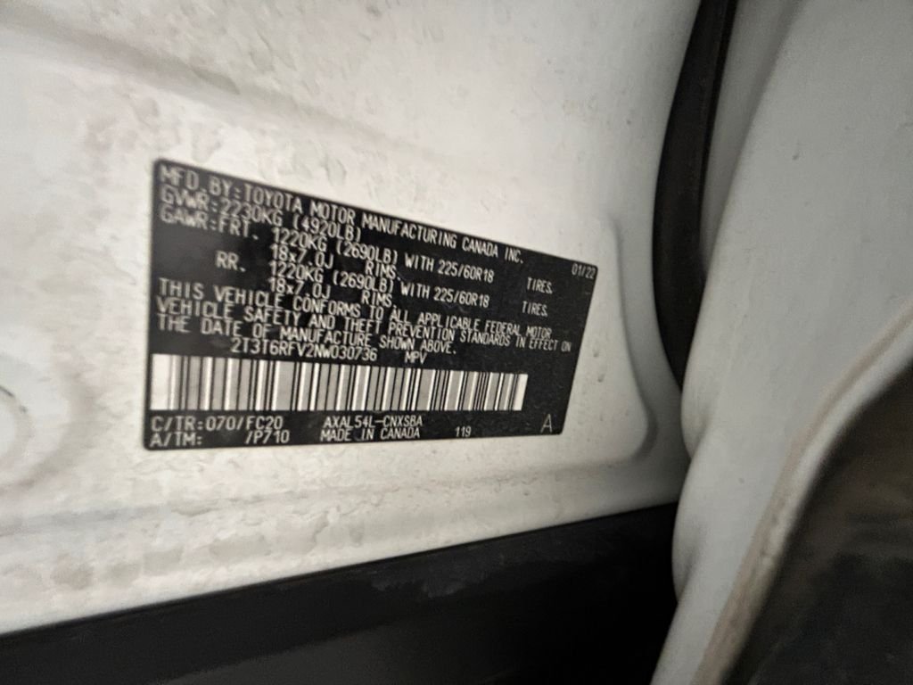 Used 2022 White Toyota SE image 20