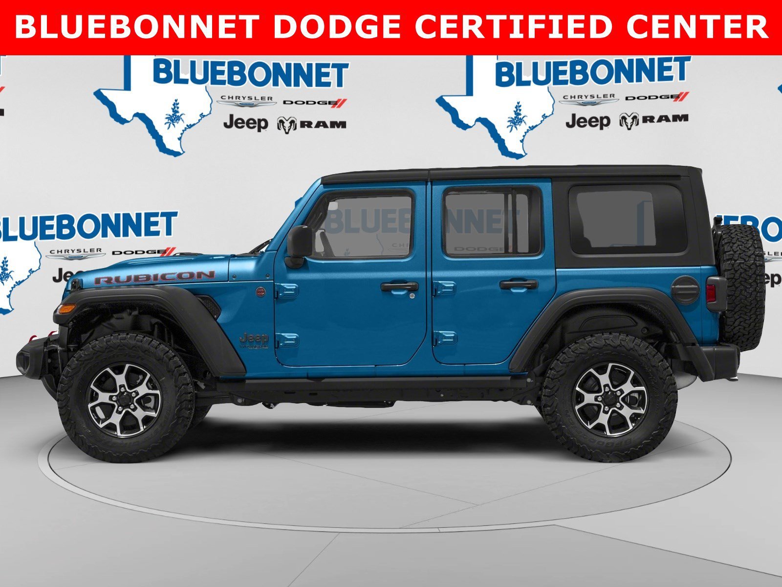 Used 2022 Hydro Blue Pearlcoat Jeep Unlimited Rubicon image 3