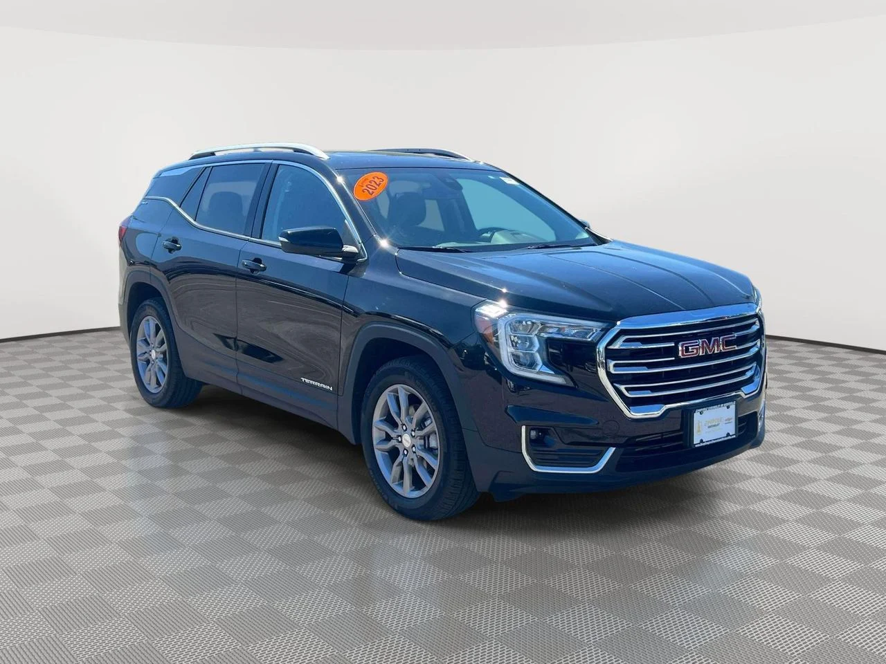 Used 2023 Ebony Twilight Metallic GMC AWD SLT image 1