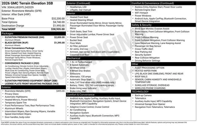 2026 GMC Terrain Elevation AWD's photo