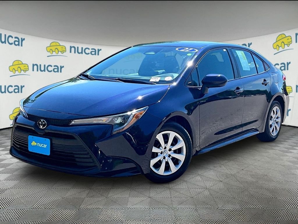 Used 2023 Blue Toyota LE image 3