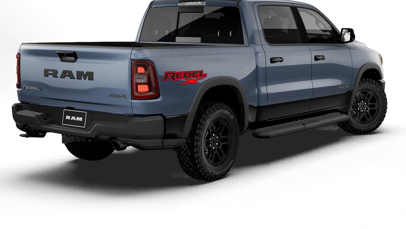 New 2027 Forged Blue Metallic Exterior Paint RAM REBEL image 14