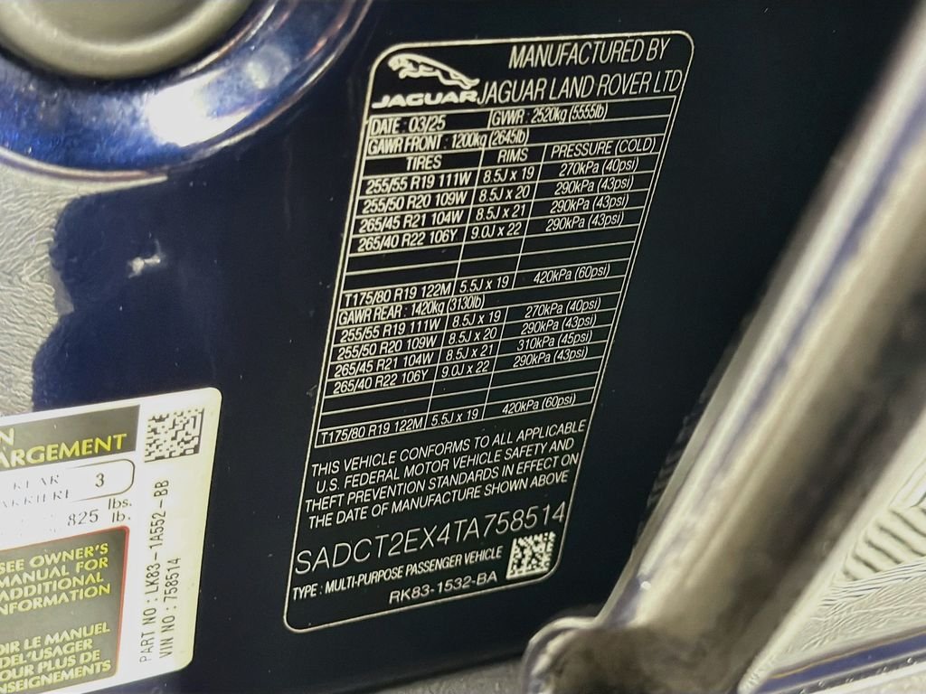 Used 2026 Portofino Blue Metallic Jaguar P250 R-Dynamic S image 34