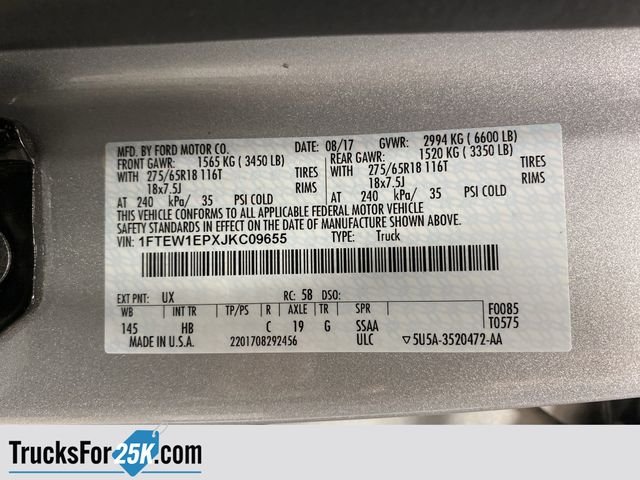 Used 2018 Ingot Silver Metallic Ford Lariat image 40
