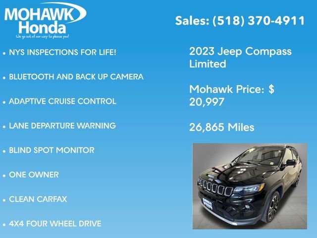 Used 2023 Diamond Black Crystal Pearlcoat Jeep Limited image 7