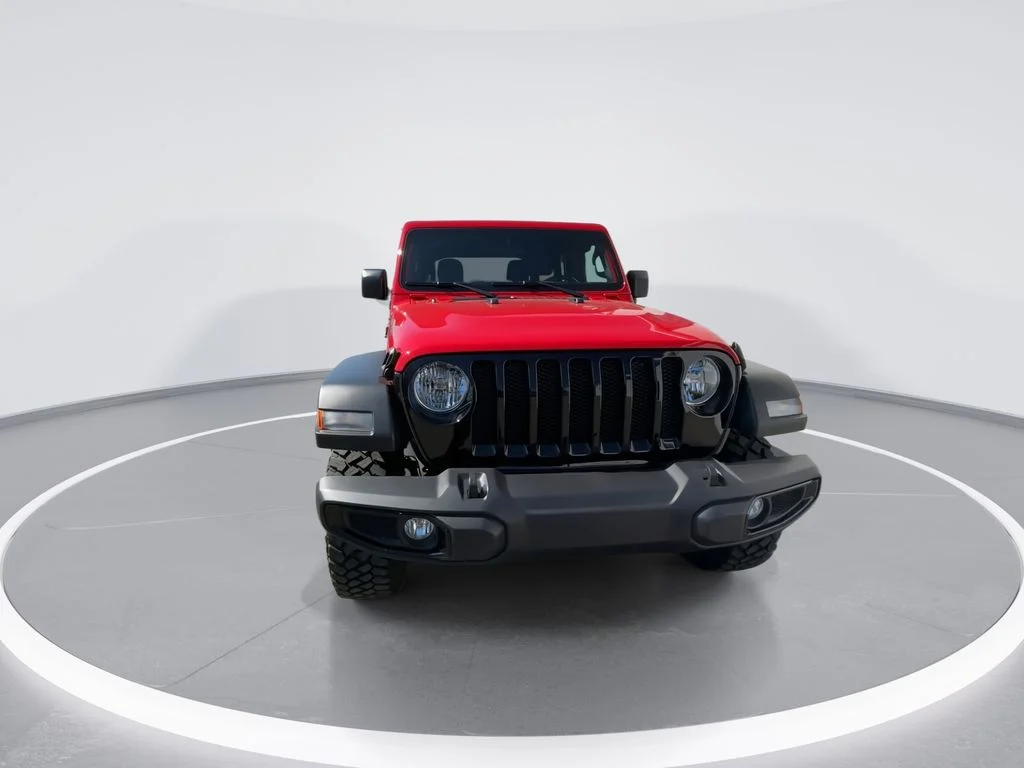 Used 2021 Red Jeep Unlimited Willys image 3