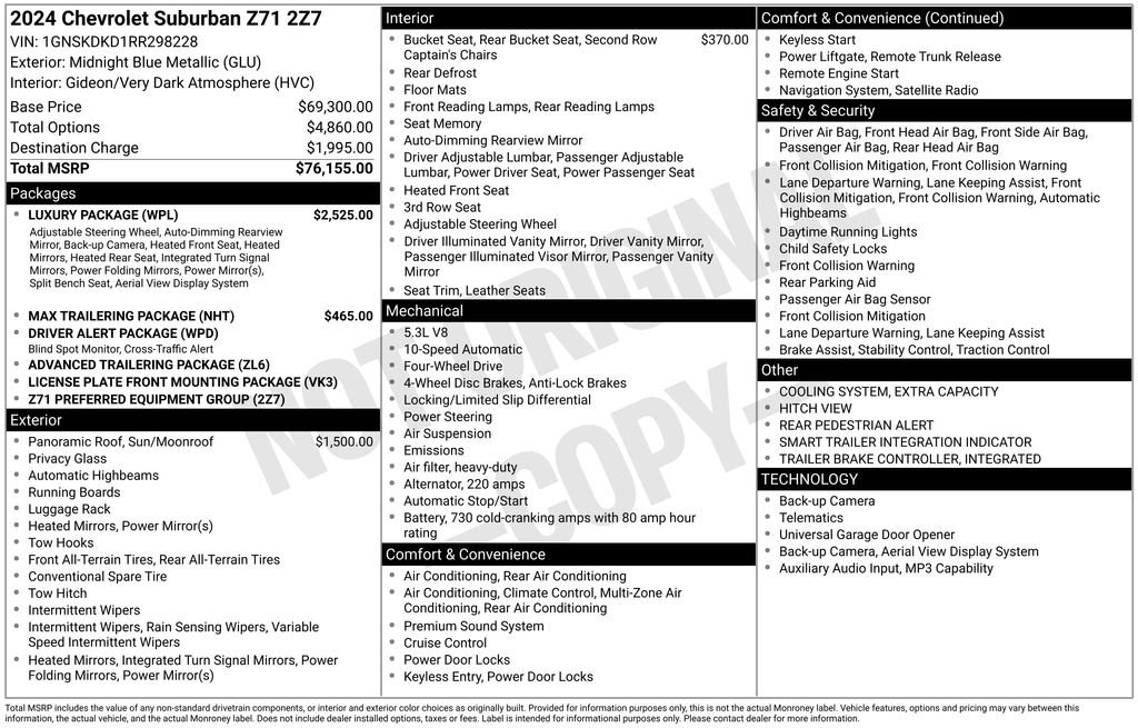 Used 2024 Blue Chevrolet Z71 image 6