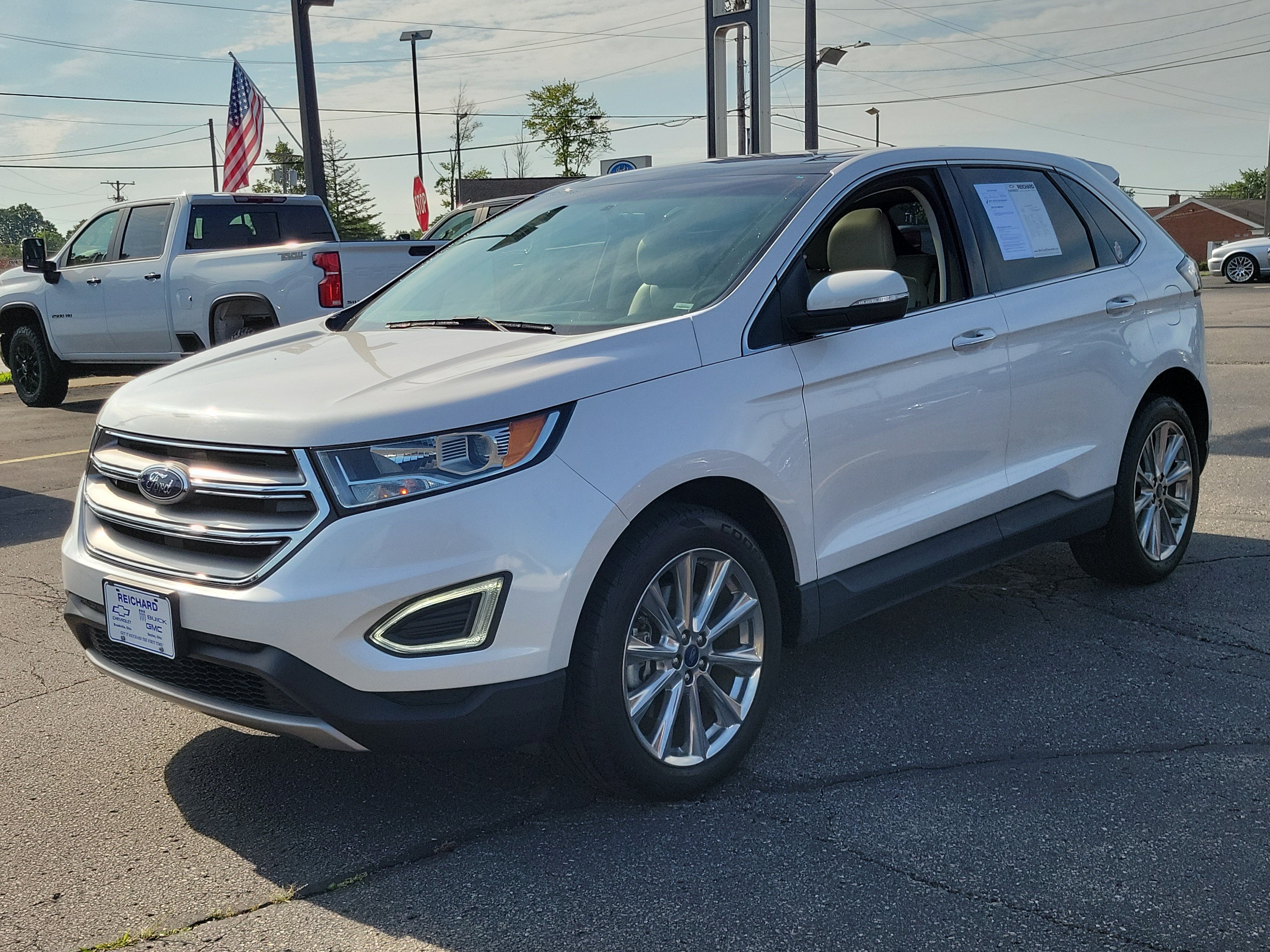 Used 2017 Ford Edge Titanium with VIN 2FMPK4K95HBC53400 for sale in Brookville, OH