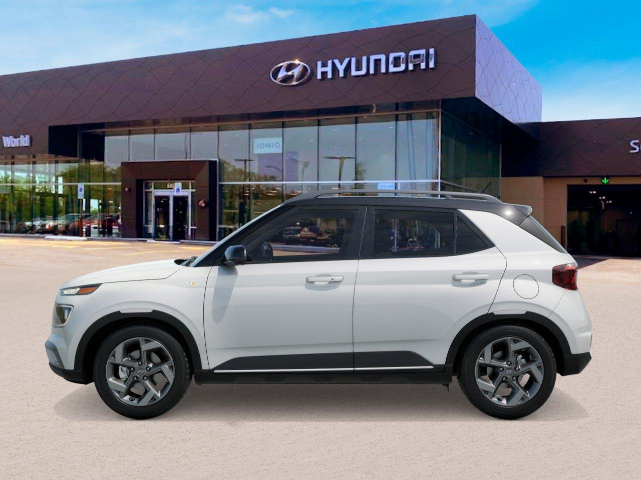 New 2026 Lunar White w/Black Roof Hyundai SEL w/Two-Tone Roof image 3