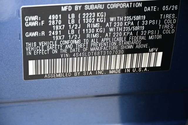 New 2026 Blue Subaru Touring image 22