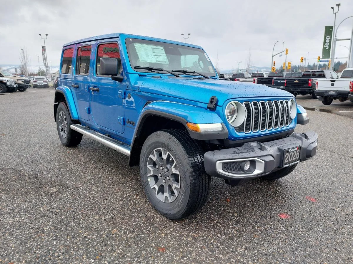 New 2026 Blue Jeep Sahara 4 Door 4x4 image 3