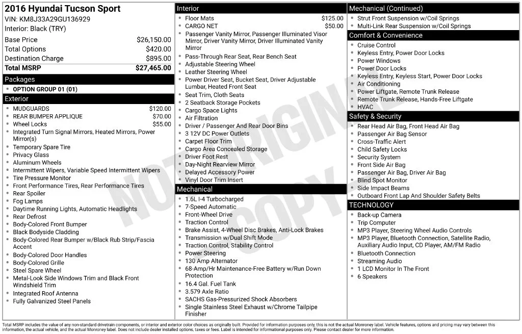 Used 2016 Black Hyundai Sport image 2