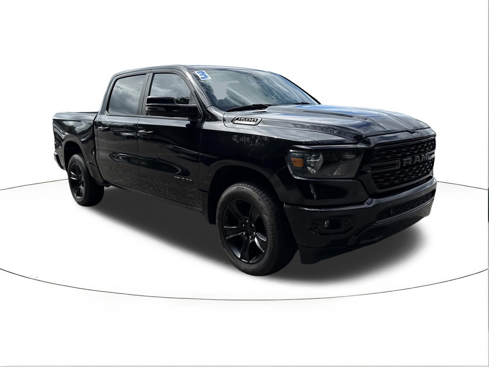 Used 2023 Diamond Black Crystal Pearlcoat Ram Big Horn image 1