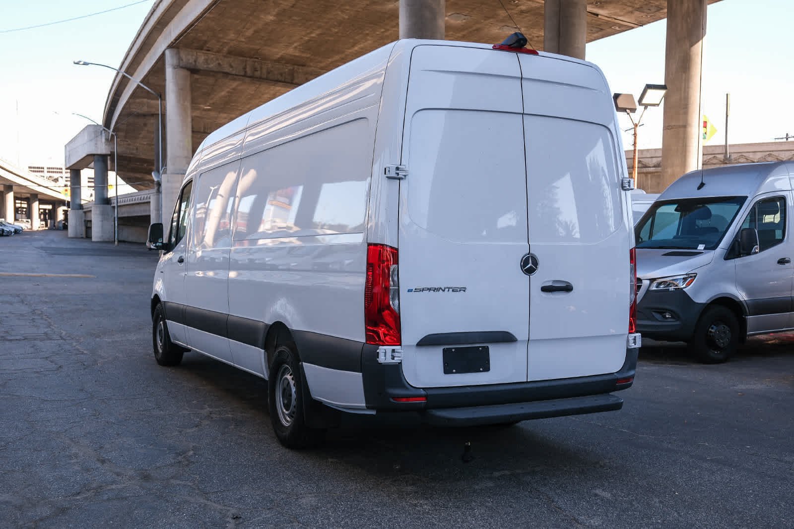 New 2025 Arctic White Mercedes-Benz Cargo 170 WB High Roof RWD Electric Motor image 6