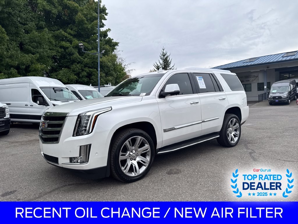 Certified Used 2017 Crystal White Tri-Coat Cadillac Luxury image 1